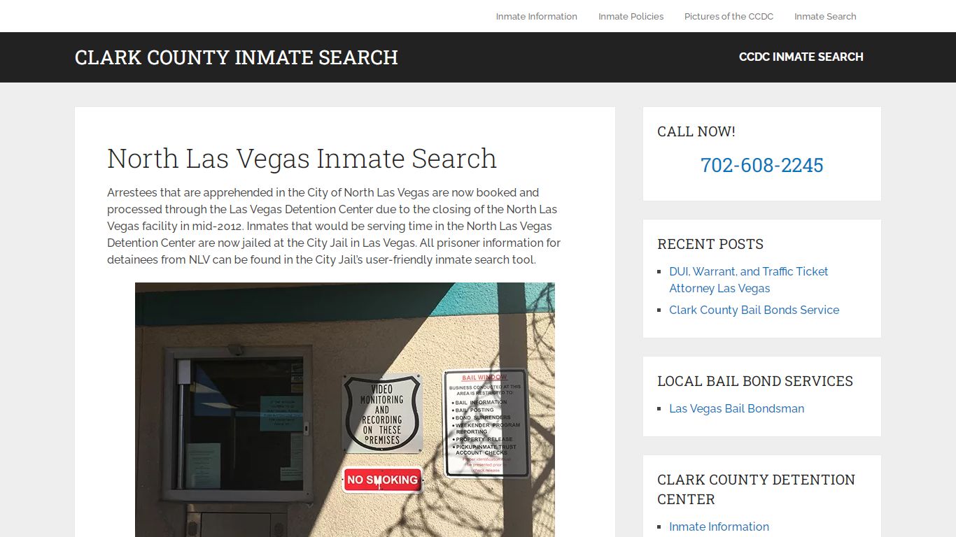 North Las Vegas Inmate Search – Clark County Inmate Search